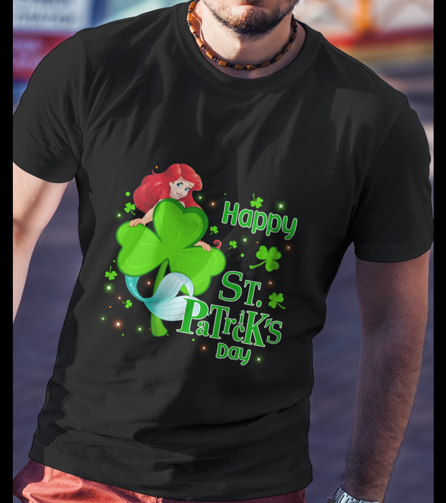 Happy St. Patrick's Day Ariel T-Shirt
