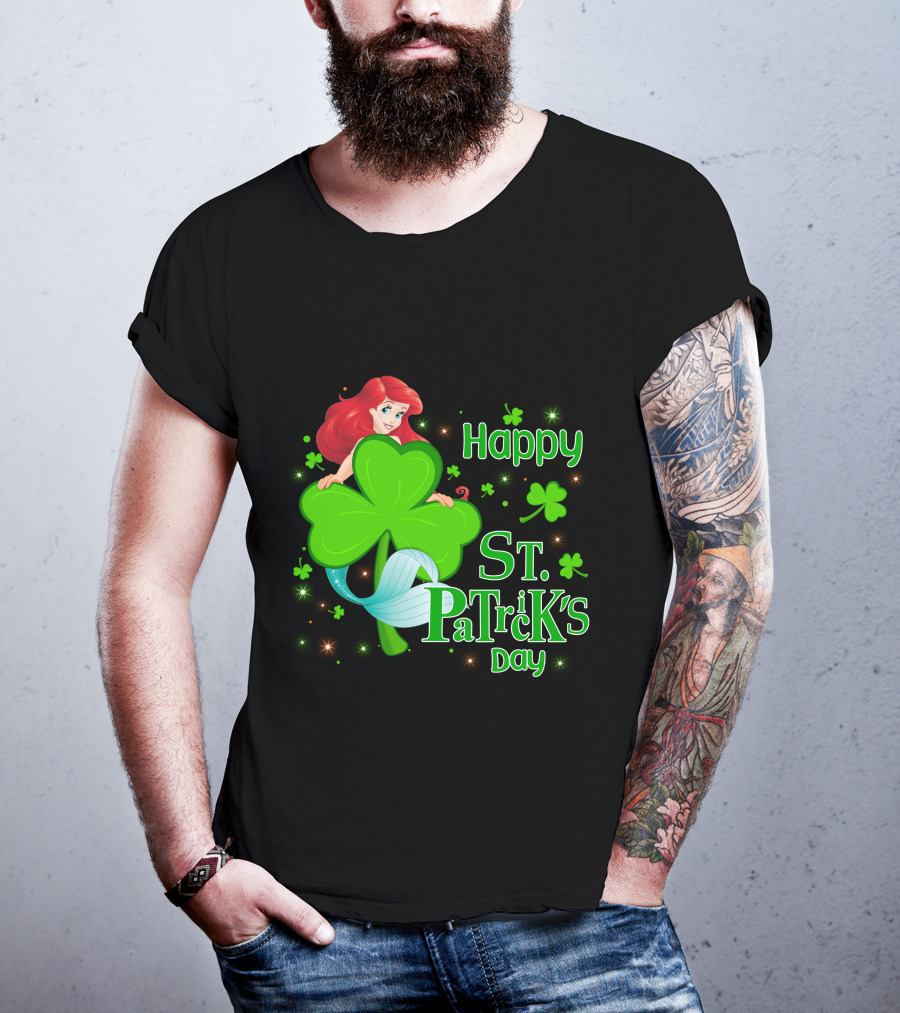 Happy St. Patrick's Day Ariel T-Shirt