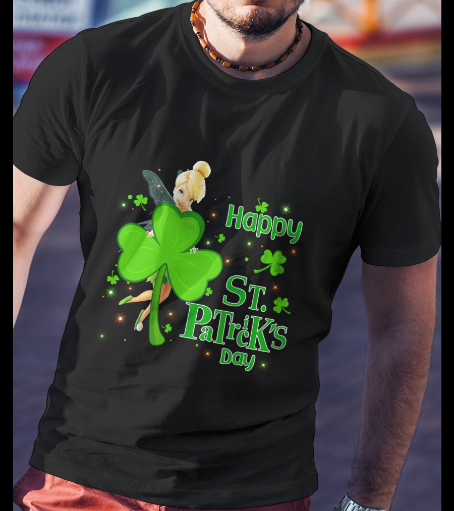 Tinkerbell Happy St. Patrick's Day T-Shirt