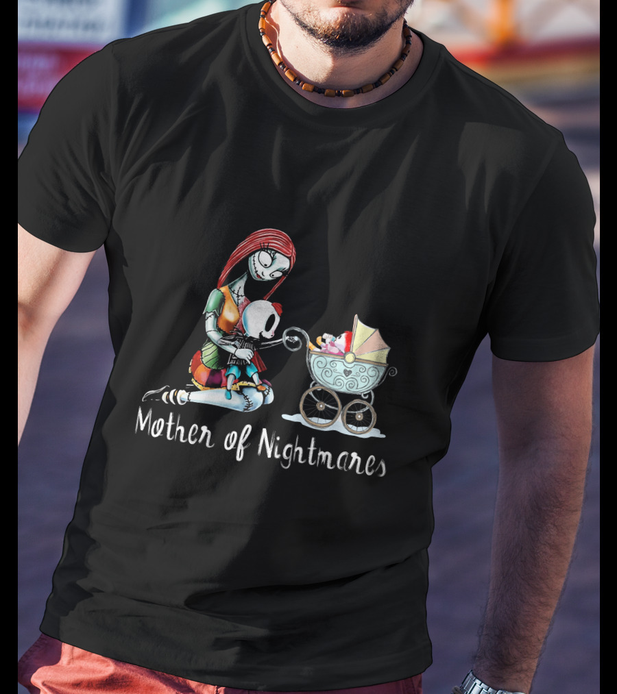 Mother Of Nightmares With One Boy And One Girl In Stroller T-Shirt