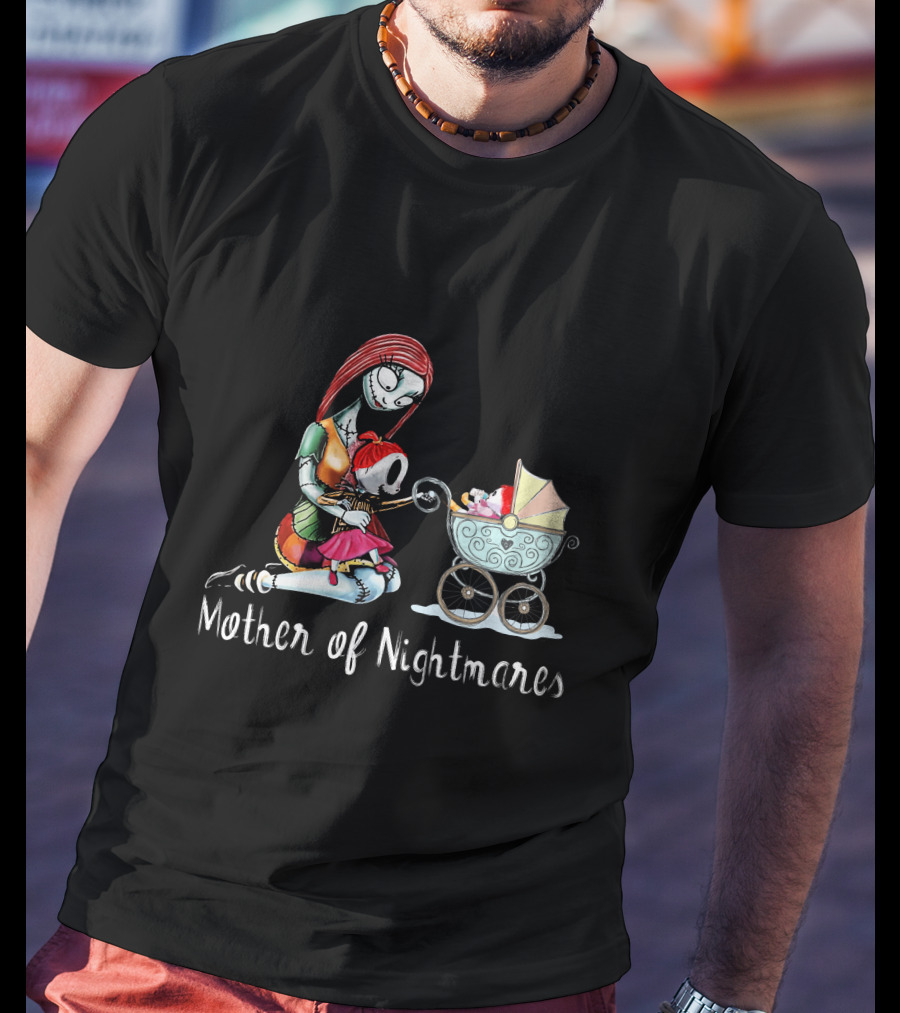 Mother Of Nightmares Sally With Baby And Stroller T-Shirt