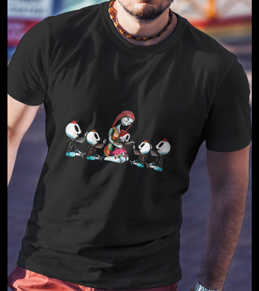 4 Boys 1 Girl Mother Of Nightmares Halloween Characters Gathering T-Shirt