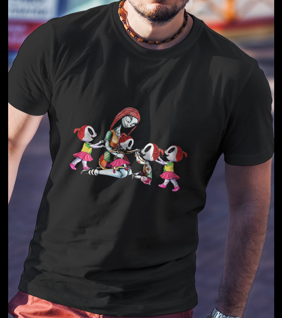 4 Girls Mother Of Nightmares Sally Inspired Motherhood Nightmare передай мне детишек T-Shirt