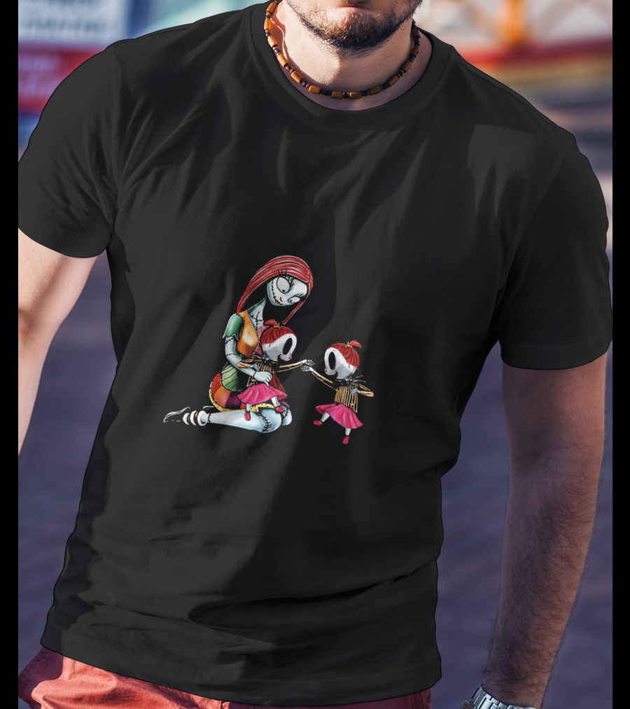 Twin Girls Mother Of Nightmares Sally And Her Daughters T-Shirt