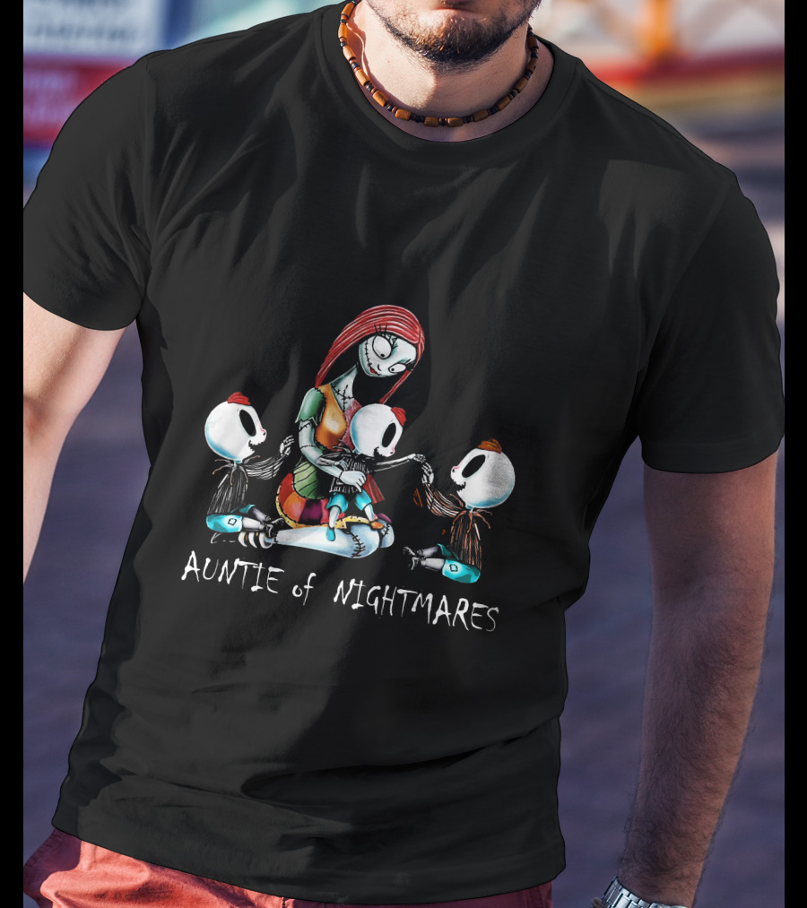 Auntie Of Nightmares With 3 Boys Inspired By Tim Burton's T-Shirt