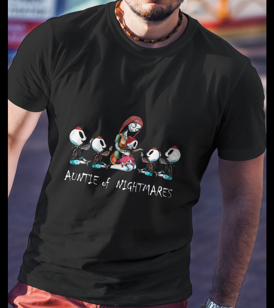 Auntie Of Nightmares With Four Boys One Girl T-Shirt