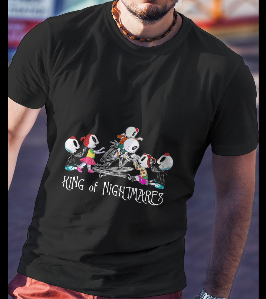 3 Boys 2 Girls King Of Nightmares Skeleton Characters T-Shirt