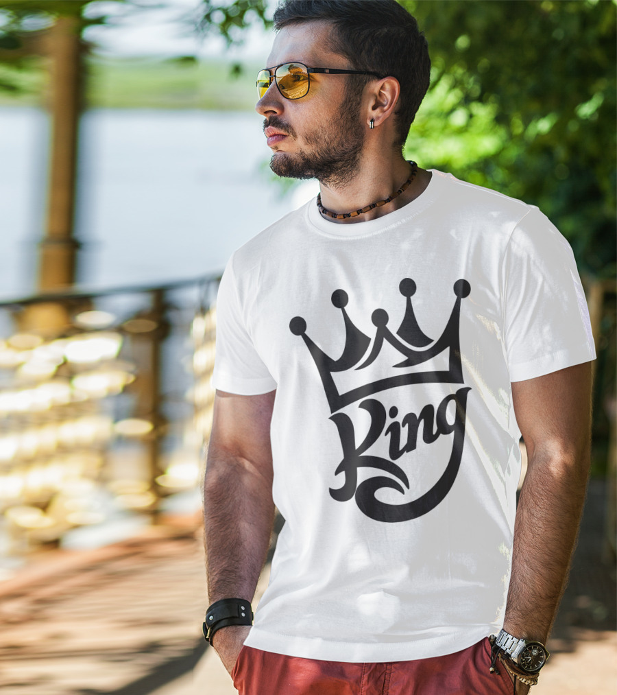 King Crown Iconic Typography T-Shirt