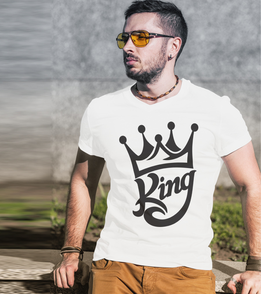 King Crown Iconic Typography T-Shirt