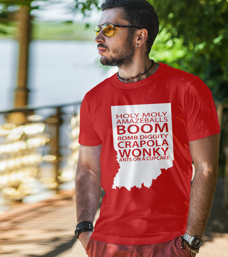Holy Moly Amazeballs Boom Bomb Diggity Crapola Wonky Ants On A Cupcake T-Shirt