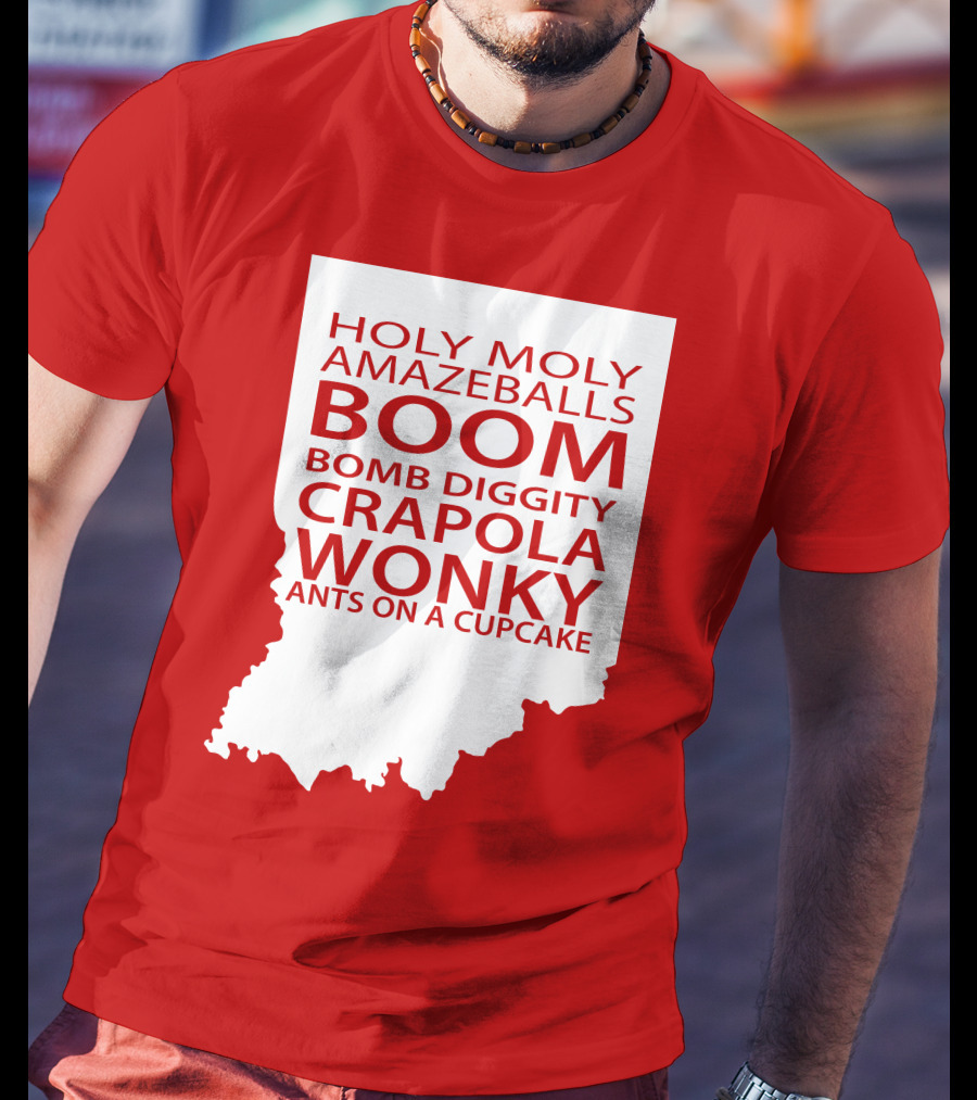 Holy Moly Amazeballs Boom Bomb Diggity Crapola Wonky Ants On A Cupcake T-Shirt