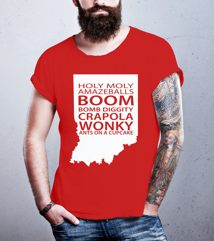 Holy Moly Amazeballs Boom Bomb Diggity Crapola Wonky Ants On A Cupcake T-Shirt