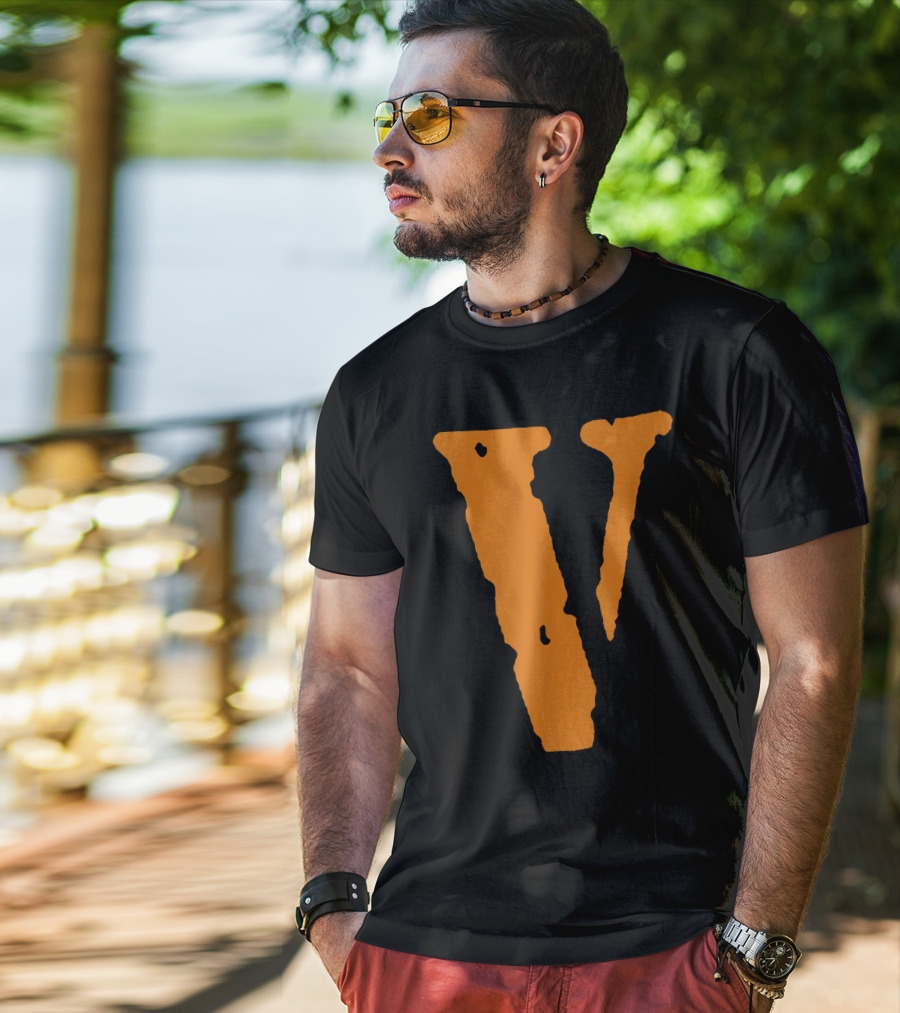 Orange V Icon V.LONE Branding T-Shirt
