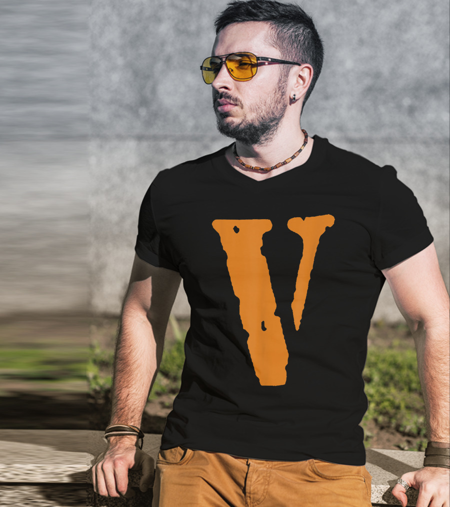 Orange V Icon V.LONE Branding T-Shirt