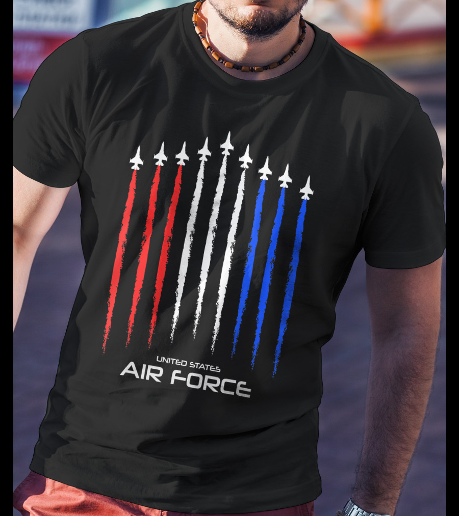 United States Air Force American Flag Jets T-Shirt