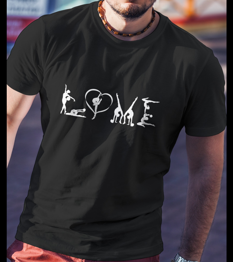 LOVE Formed By Gymnastics Poses T-Shirt