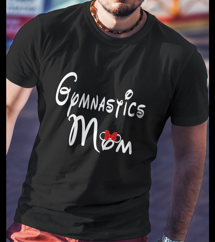 Gymnastics Mom With Bow T-Shirt