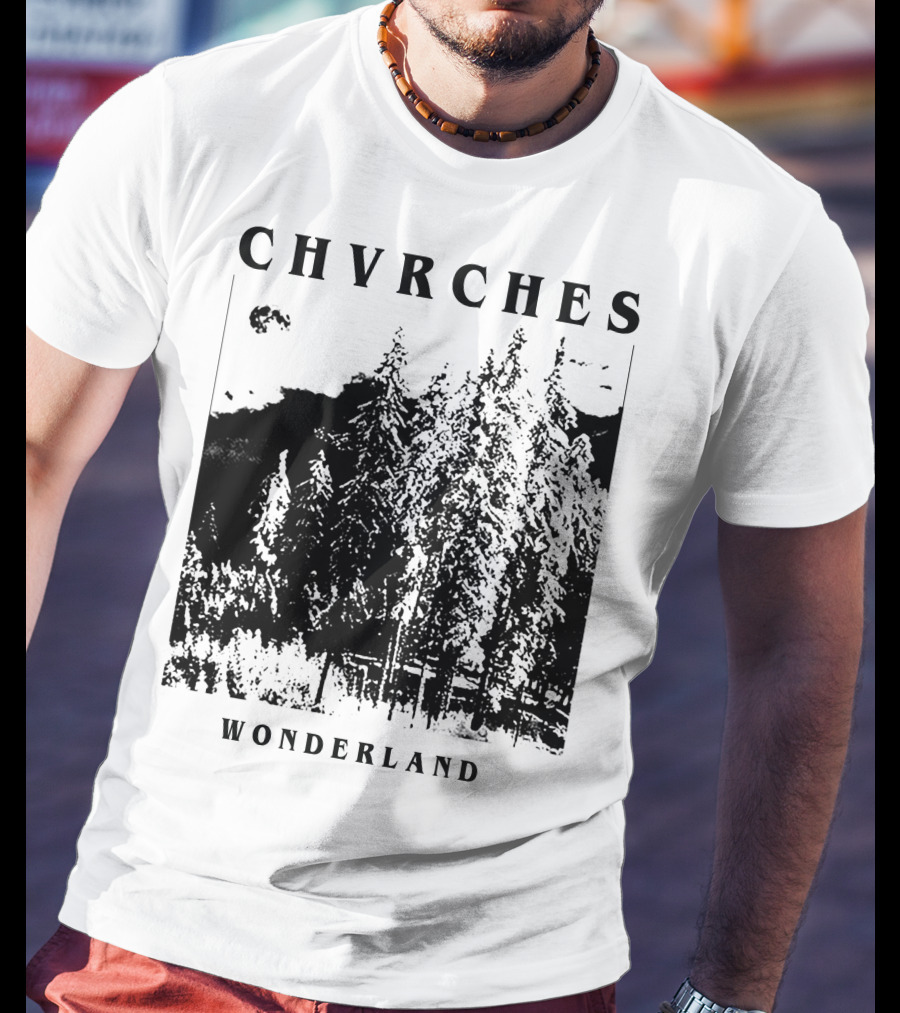 CHVRCHES Wonderland Winter Forest Scene T-Shirt