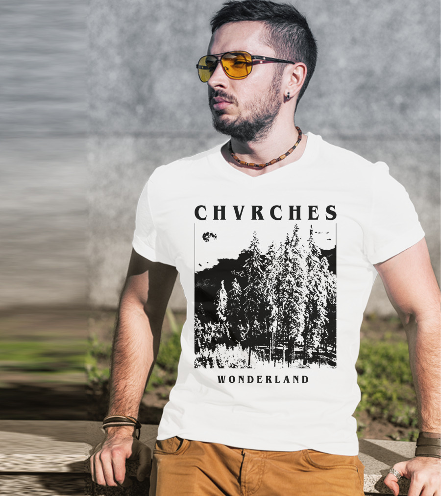 CHVRCHES Wonderland Winter Forest Scene T-Shirt