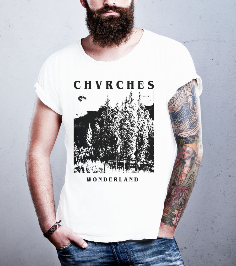 CHVRCHES Wonderland Winter Forest Scene T-Shirt