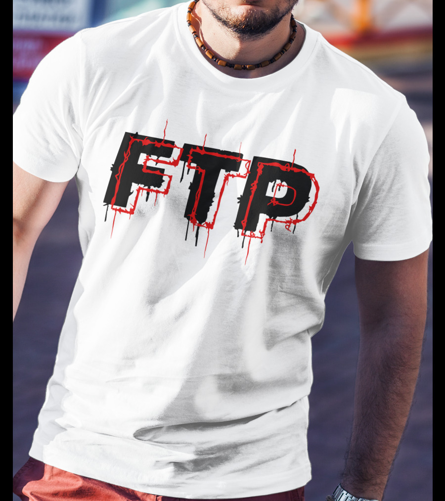 FTP Dripping Text T-Shirt