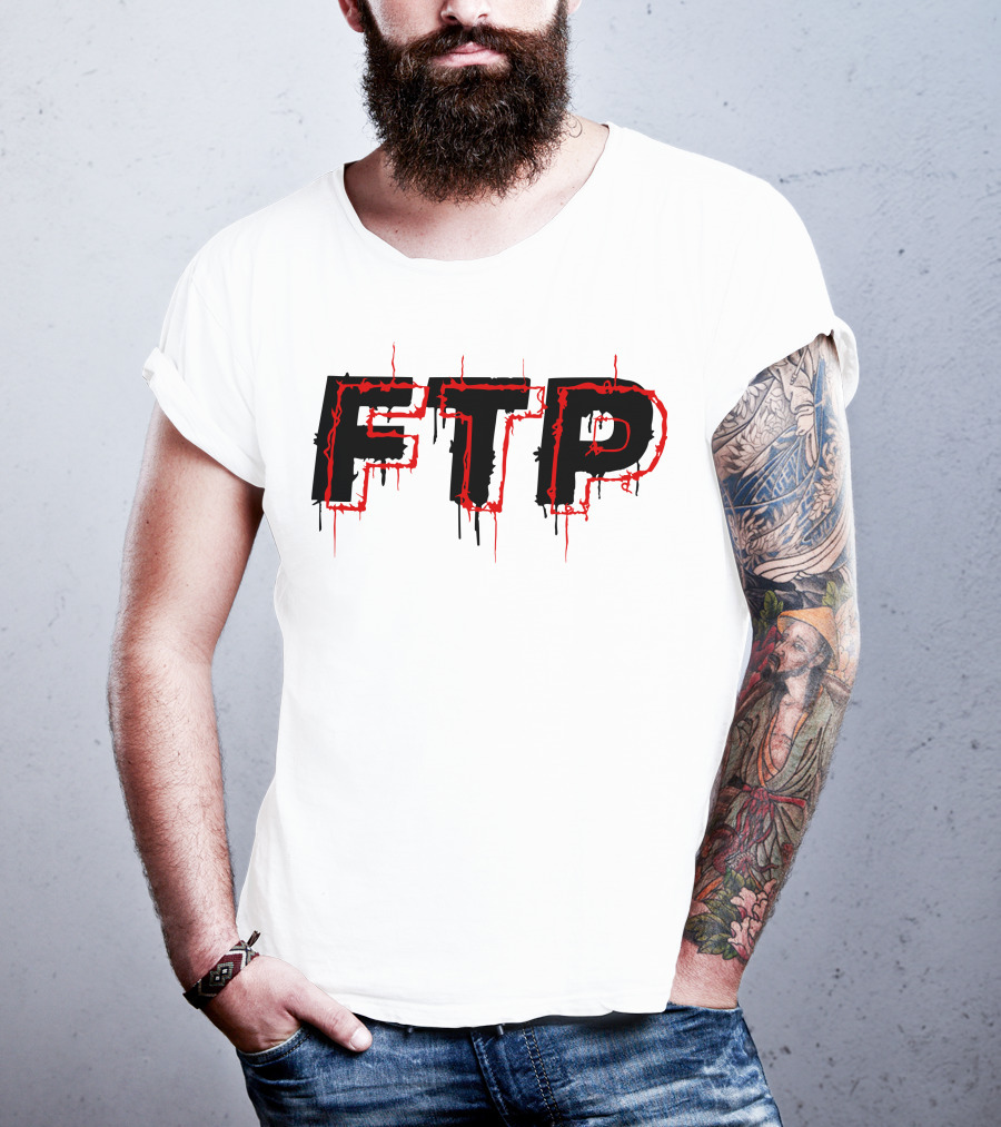 FTP Dripping Text T-Shirt
