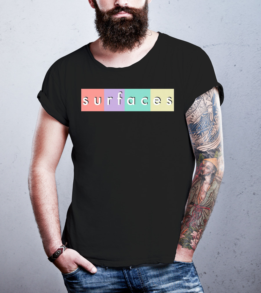 Surfaces Multicolor Text Block T-Shirt