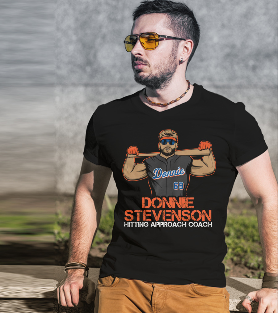 Donnie Stevenson Hitting Approach Coach 69 Jersey Player T-Shirt