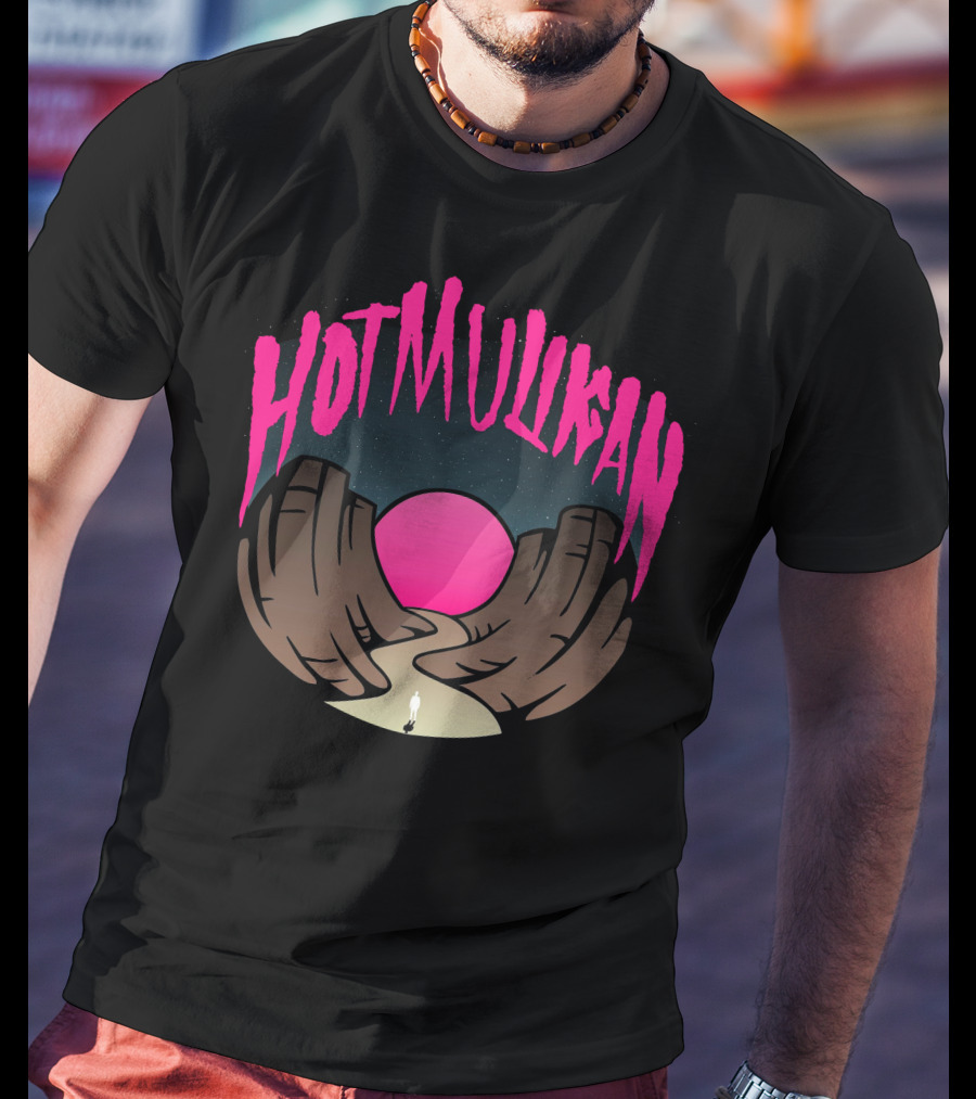 Hot Mulligan Pink Sunset Canyon Pathway T-Shirt