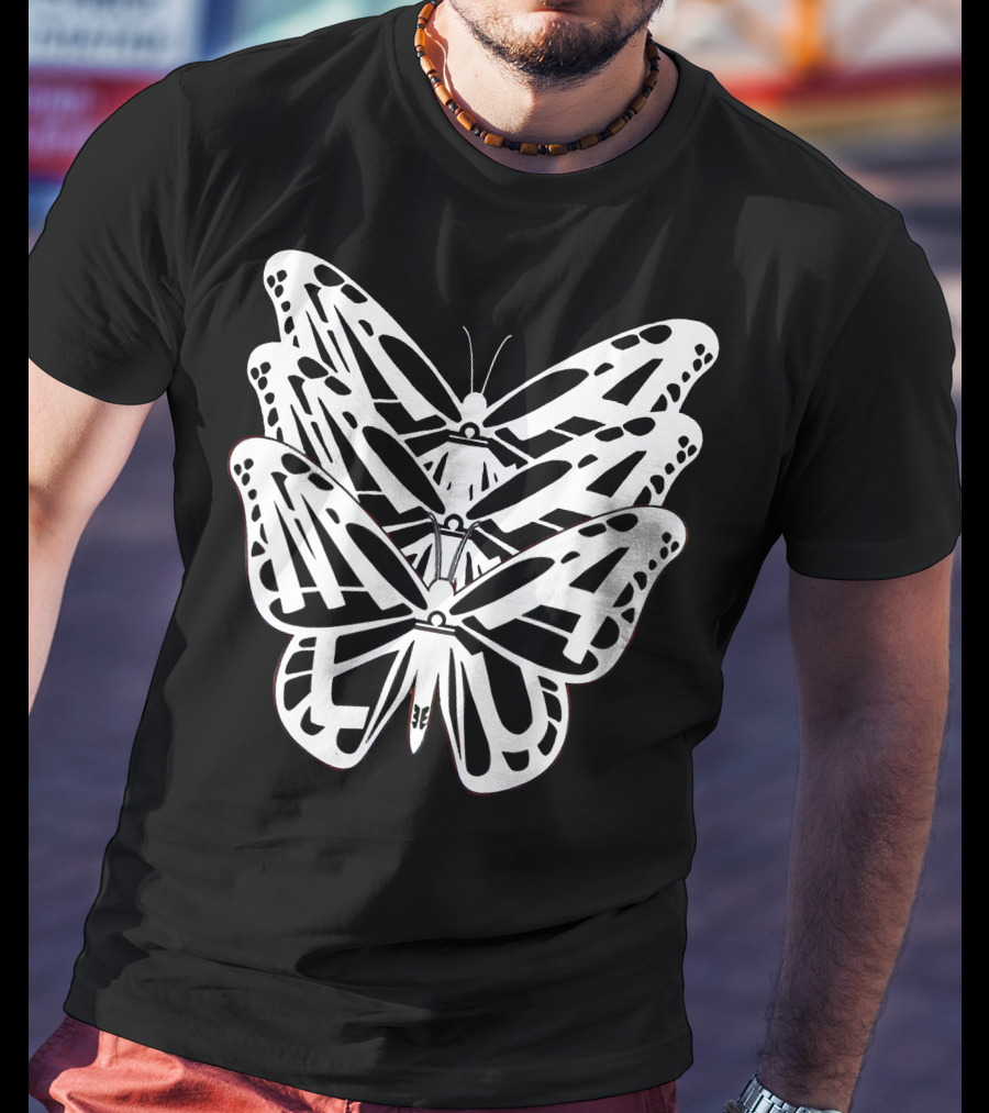Malu Trevejo Triple Butterfly Merch T-Shirt