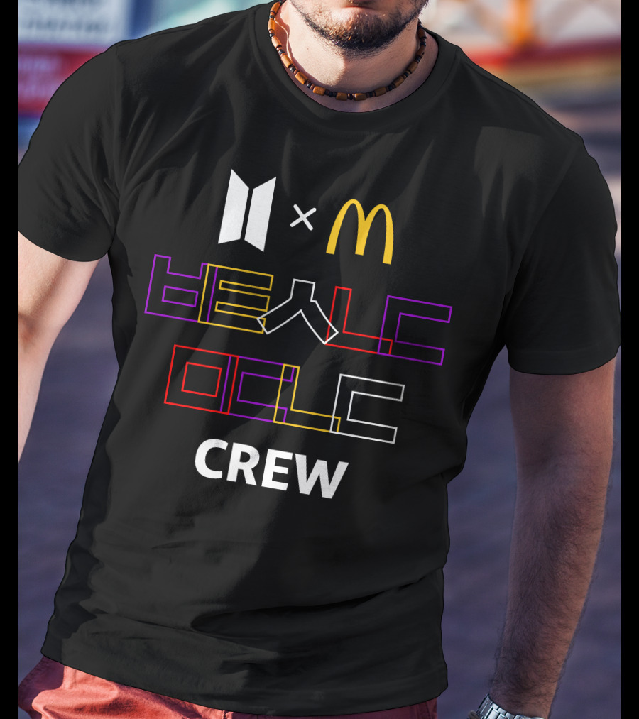 McDonald X BTS Collaboration Be A Music Crew T-Shirt