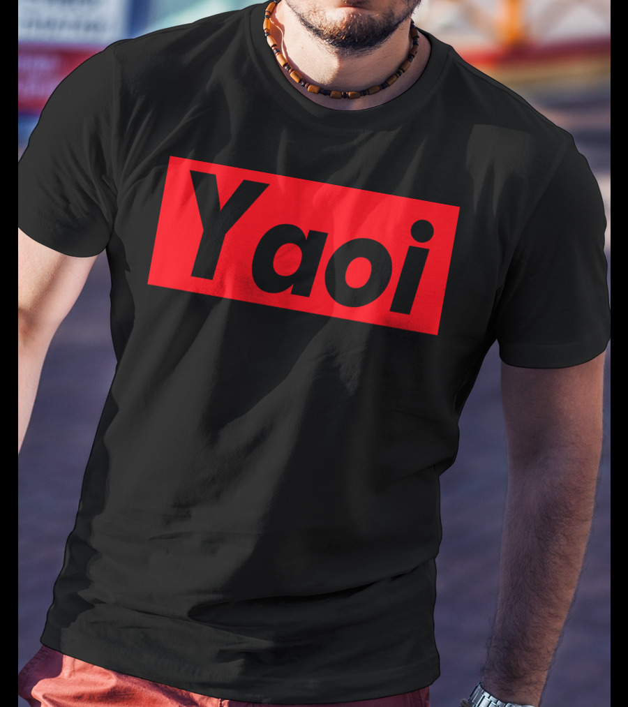 Yaoi Red Black Bold Text Manga T-Shirt