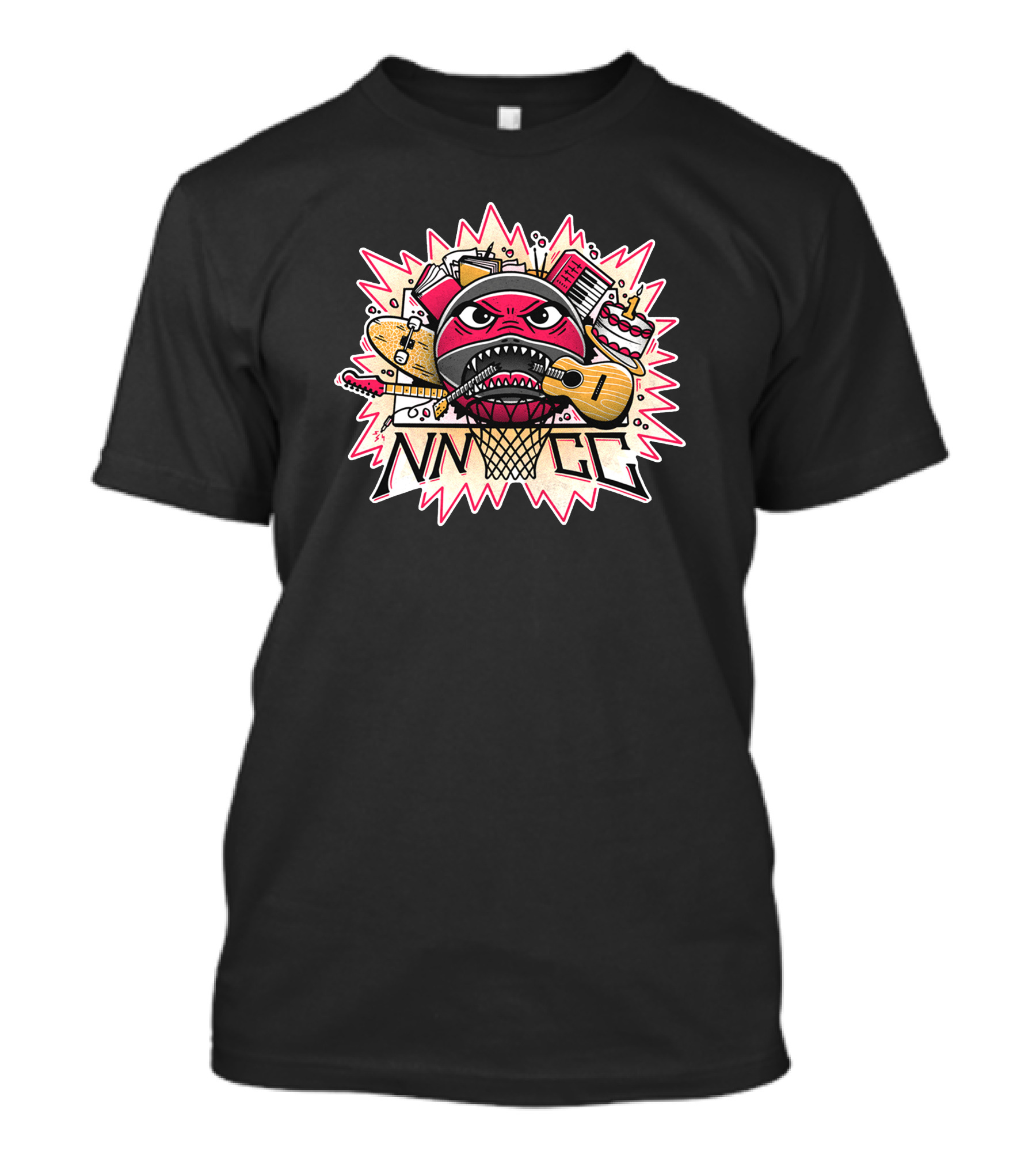 NNNGG Lem Lemm Basketball Guitar Music Elements T-Shirt