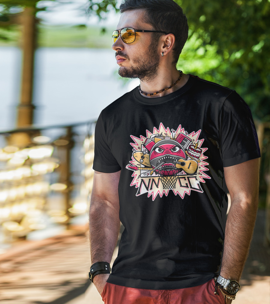 NNNGG Lem Lemm Basketball Guitar Music Elements T-Shirt