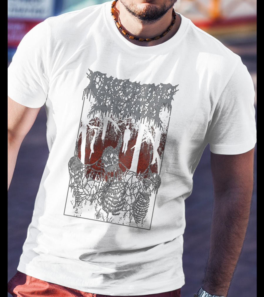 Creeping Death Skeletons In Haunted Forest With Hanging Figures T-Shirt