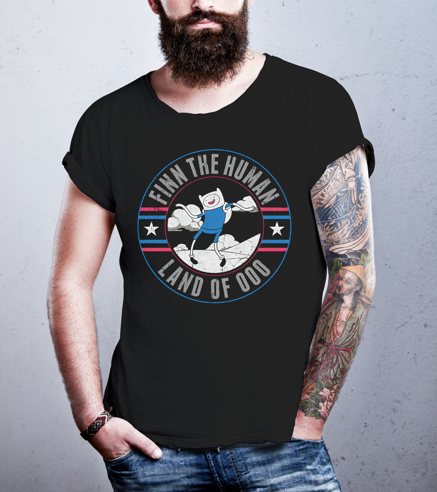 Finn The Human Land Of Ooo Adventure Time Merch T-Shirt