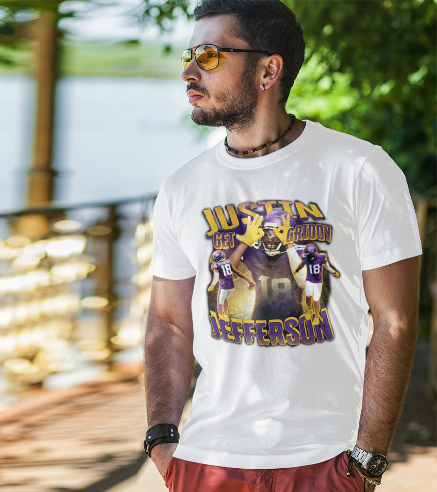 Justin Get Griddy Jefferson 18 T-Shirt