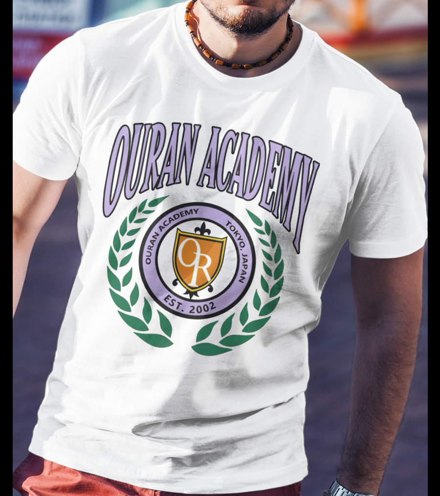 Ouran Academy Tokyo Japan Est. 2002 Emblem Crest T-Shirt