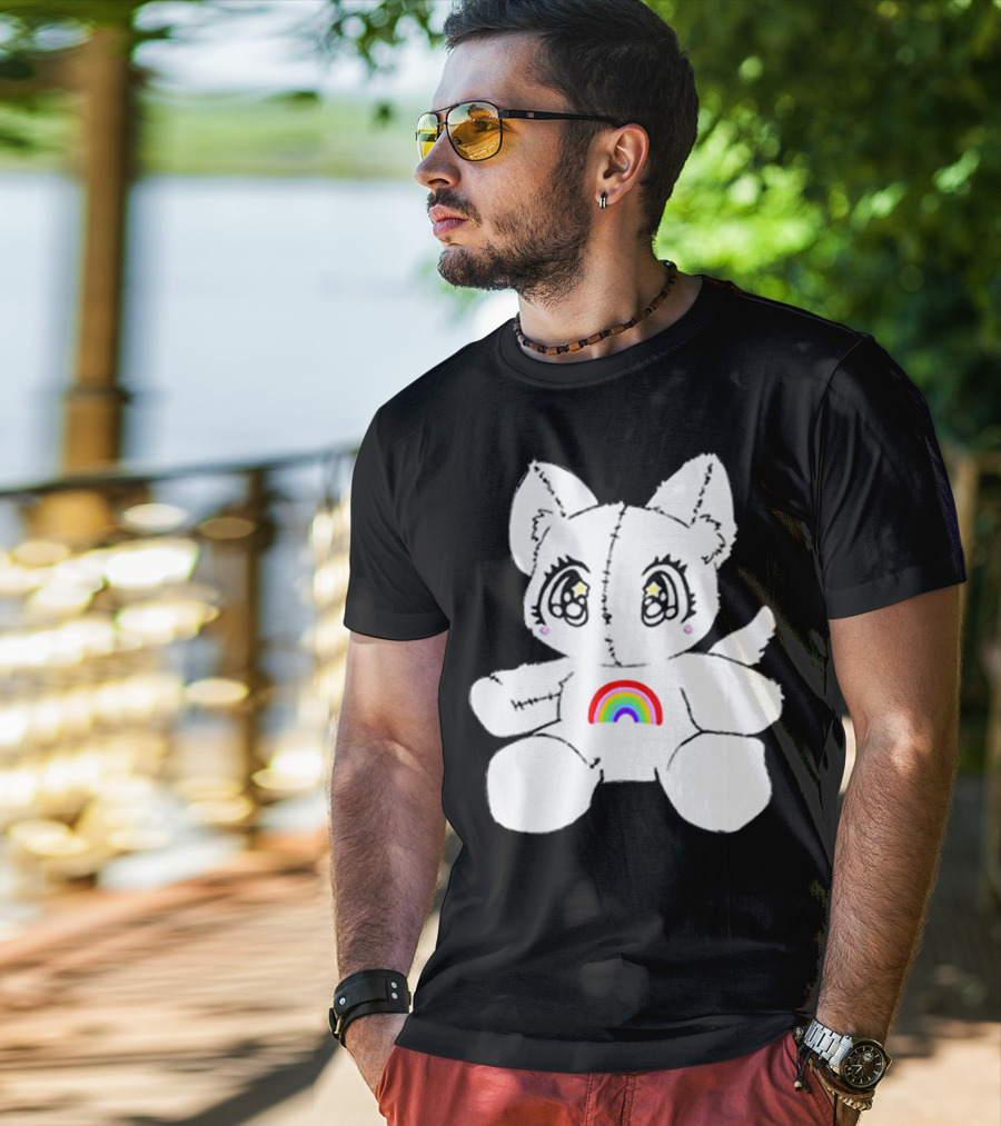 Slayyyter Rainbow Cat Plushie T-Shirt