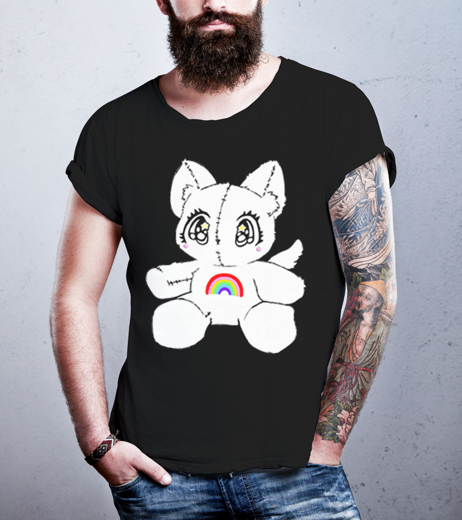 Slayyyter Rainbow Cat Plushie T-Shirt