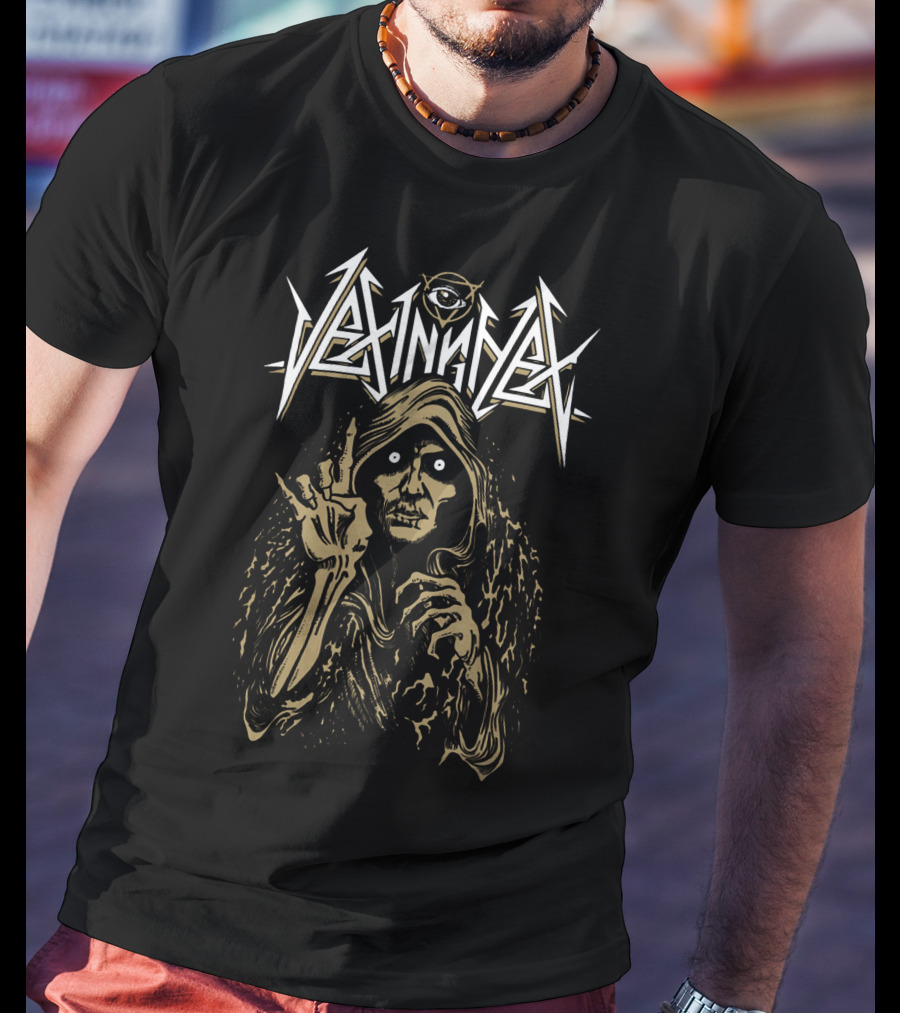 Vexinghex Third Eye Skeleton Cloaked Figure T-Shirt