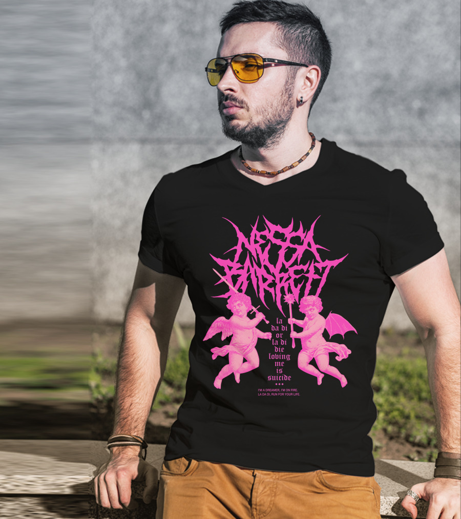 Nessa Barrett La Da Di Or La Di Die Loving Me Is Suicide Cherubs T-Shirt