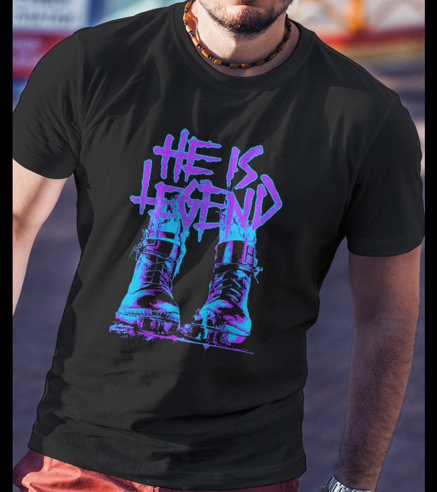 He Is Legend Blue Boots T-Shirt