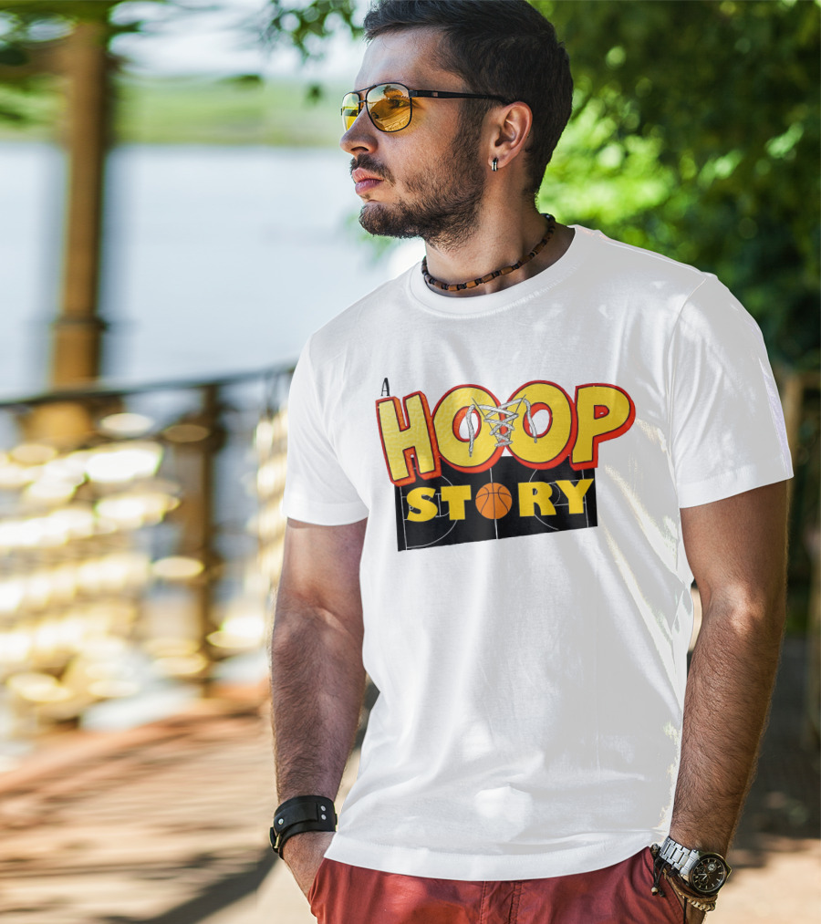 A Hoop Story Basketball Court T-Shirt