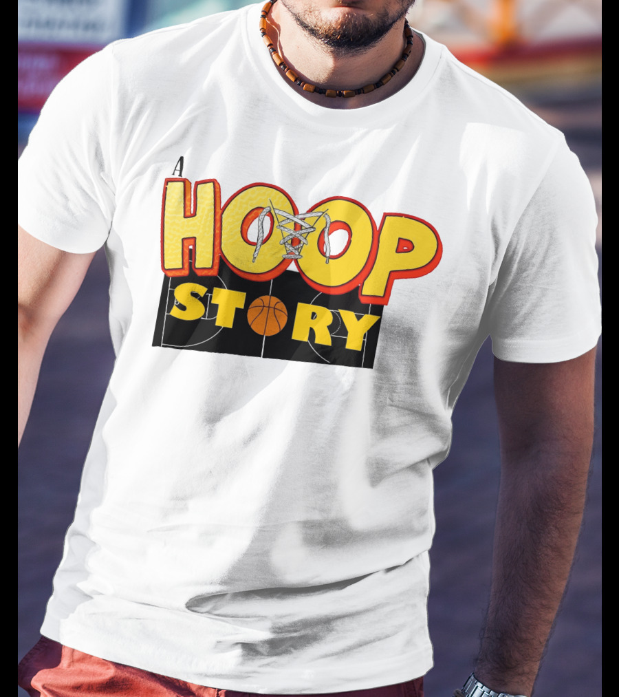 A Hoop Story Basketball Court T-Shirt