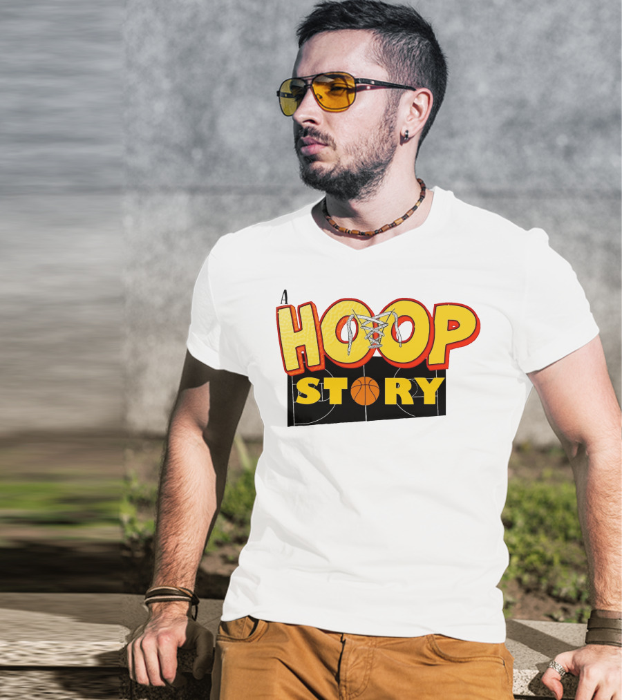 A Hoop Story Basketball Court T-Shirt