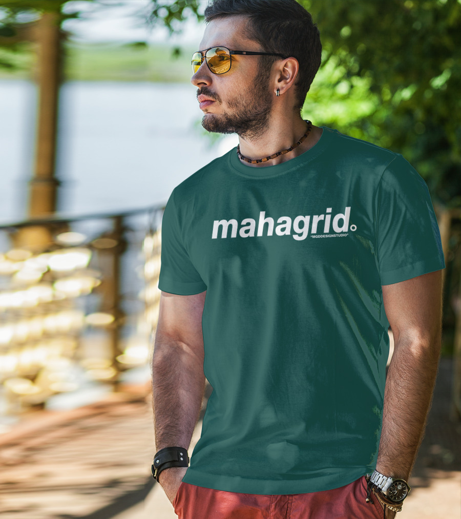 Mahagrid MGDESIGNSTUDIO Forest Green T-Shirt