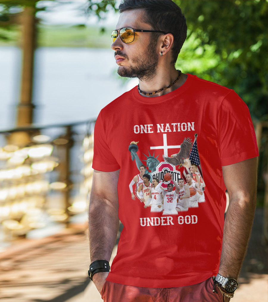 Ohio State Basketball One Nation Under God T-Shirt