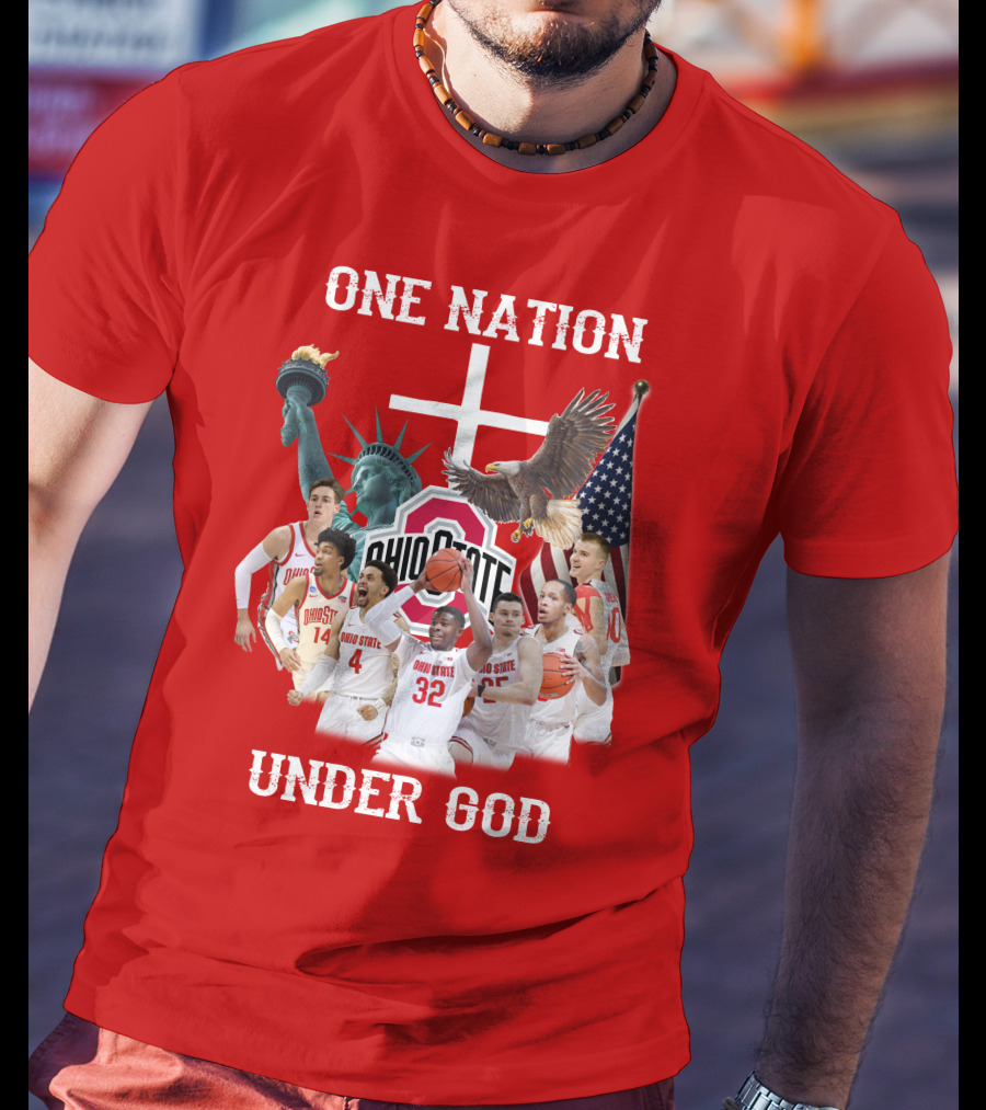 Ohio State Basketball One Nation Under God T-Shirt