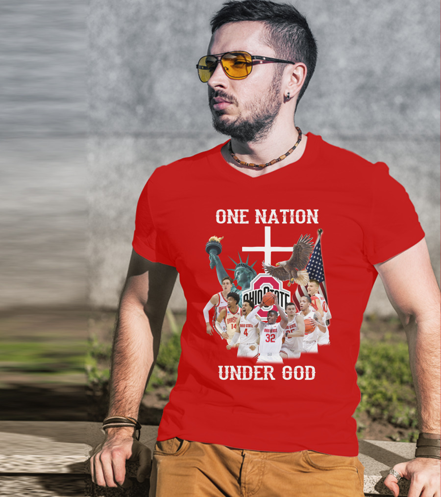 Ohio State Basketball One Nation Under God T-Shirt